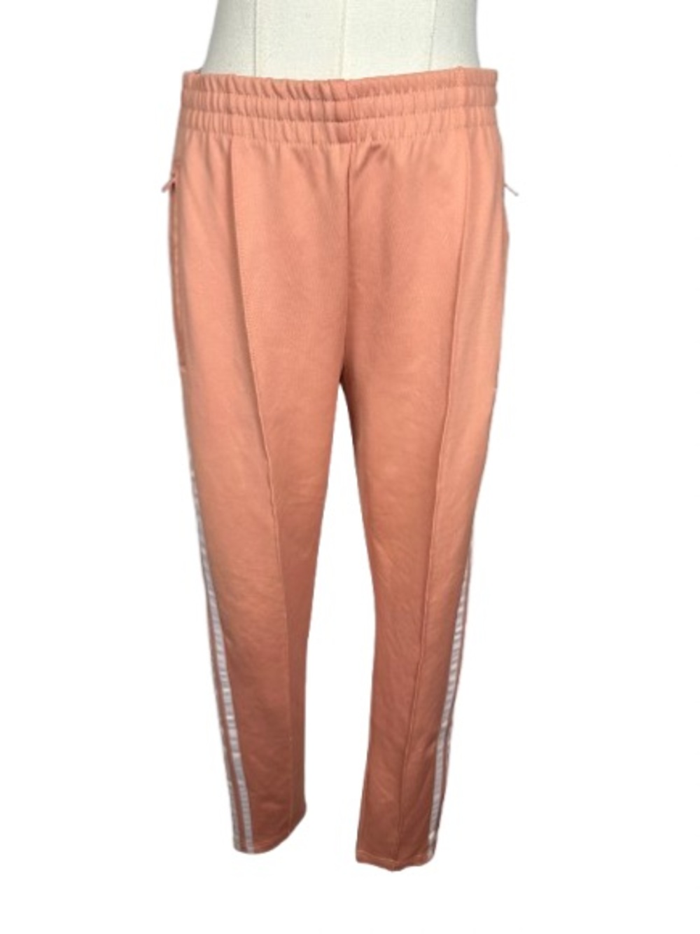 adidas Peach Track Pants with Side Stripes Size S